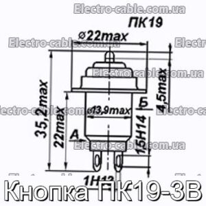 Кнопка ПК19-3В - фотография № 1.