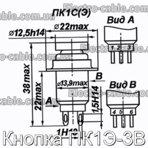 Кнопка ПК1Э-3В - фотография № 1.