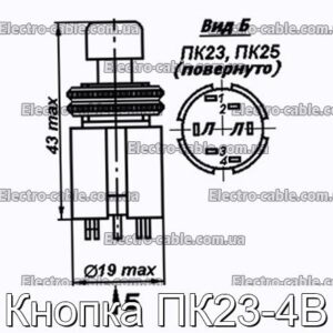 Кнопка ПК23-4В - фотография № 1.