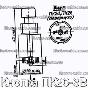 Кнопка ПК26-3В - фотография № 1.