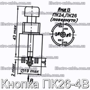 Кнопка ПК26-4В - фотография № 1.