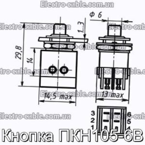 Кнопка ПКН105-6В - фотография № 1.