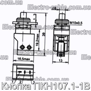 Кнопка ПКН107.1-1В - фотография № 1.