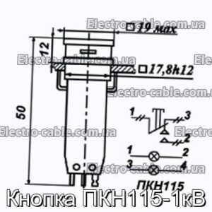 Кнопка ПКН115-1кВ - фотография № 1.