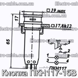 Кнопка ПКН117-1бВ - фотографія №1.