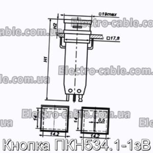 Кнопка ПКН534.1-1зВ - фотография № 1.