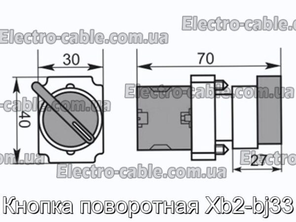 Кнопка поворотная Xb2-bj33 - фотография № 8.