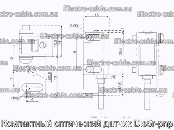 Компактный оптический датчик Dls5r-pnp - фотография № 1.