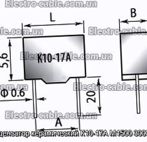 Конденсатор керамический К10-17А М1500 3000 пф - фотография № 1.