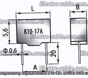 Конденсатор керамический К10-17А М1500 9100 пф - фотография № 1.