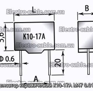 Конденсатор керамический К10-17А М47 0.01 мкф - фотография № 1.