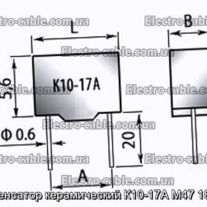 Конденсатор керамический К10-17А М47 180 пф - фотография № 1.