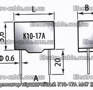 Конденсатор керамический К10-17А М47 27 пф - фотография № 1.