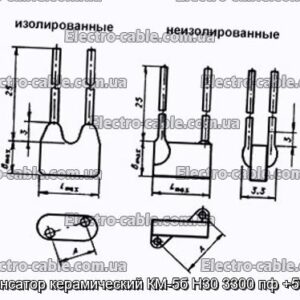 Конденсатор керамический КМ-5б Н30 3300 пф +50-20% - фотография № 1.