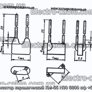 Конденсатор керамический КМ-5б Н30 6800 пф +50-20% - фотография № 1.