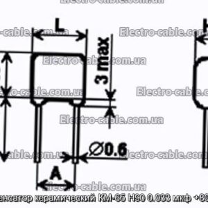 Конденсатор керамический КМ-6б Н90 0.033 мкф +80-20% - фотография № 1.