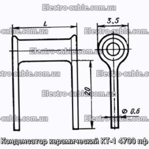 Конденсатор керамический КТ-1 4700 пф - фотография № 1.