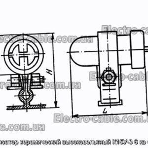 Конденсатор керамический высоковольтный К15У-3 6 кв 470 пф - фотография № 1.