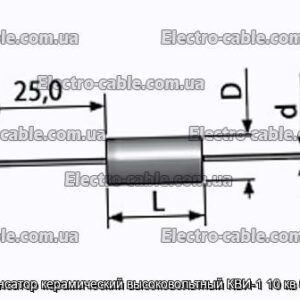 Конденсатор керамический высоковольтный КВИ-1 10 кв 5.6 пф - фотография № 1.