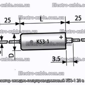 Конденсатор оксидно-полупроводниковый К53-1 20 в 10 мкф - фотография № 1.