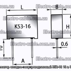 Конденсатор оксидно-полупроводниковый К53-16 16 в 68 мкф - фотография № 1.