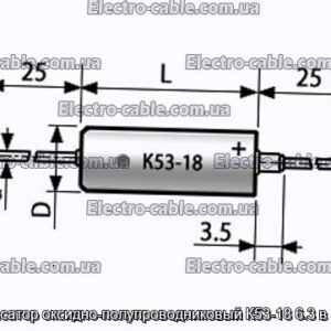 Конденсатор оксидно-полупроводниковый К53-18 6.3 в 33 мкф - фотография № 1.