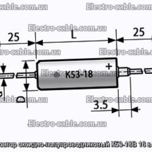 Конденсатор оксидно-полупроводниковый К53-18В 16 в 10 мкф - фотография № 1.