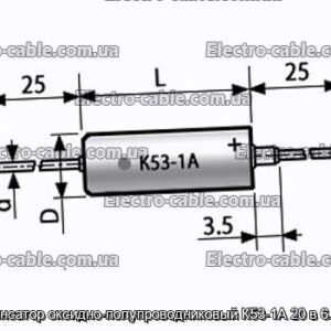 Конденсатор оксидно-полупроводниковый К53-1А 20 в 6.8 мкф - фотография № 1.