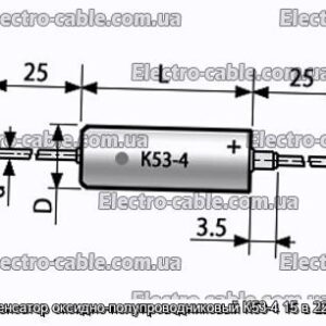 Конденсатор оксидно-полупроводниковый К53-4 15 в 22 мкф - фотография № 1.
