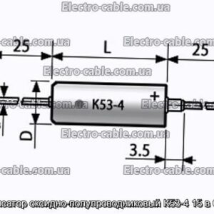 Конденсатор оксидно-полупроводниковый К53-4 15 в 68 мкф - фотография № 1.