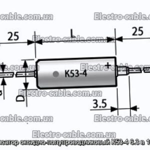 Конденсатор оксидно-полупроводниковый К53-4 6.3 в 100 мкф - фотография № 1.