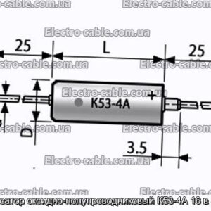 Конденсатор оксидно-полупроводниковый К53-4А 16 в 33 мкф - фотография № 1.