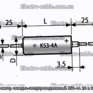 Конденсатор оксидно-напівпровідниковий К53-4А 20 6.8 мкф - фотографія № 1.