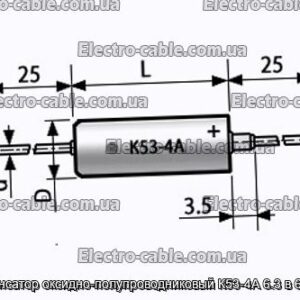 Конденсатор оксидно-полупроводниковый К53-4А 6.3 в 68 мкф - фотография № 1.