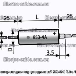 Конденсатор оксидно-полупроводниковый К53-4АВ 6.3 в 100 мкф - фотография № 1.