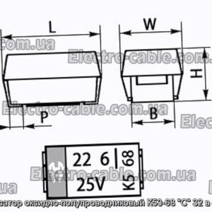 Конденсатор оксидно-полупроводниковый К53-68 C 32 в 4.7 мкф - фотография № 1.