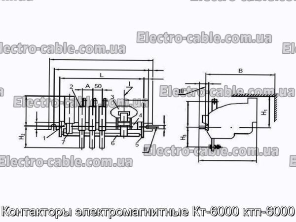 Контактори електромагнітні КТ-6000 КТП-6000 - фотографія №1.