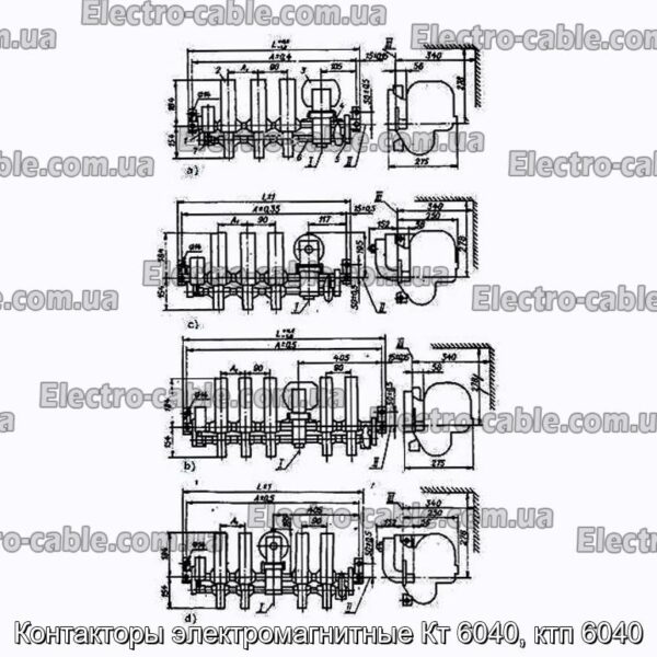 Контакторы электромагнитные Кт 6040, ктп 6040 - фотография № 3.