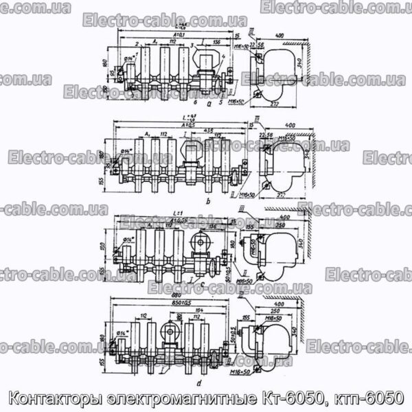 Контакторы электромагнитные Кт-6050, ктп-6050 - фотография № 3.