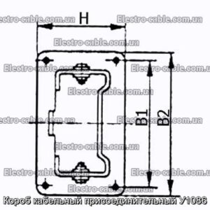Короб кабельный присоединительный У1086 - фотография № 2.