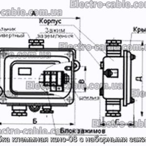 Коробка клеммная кзнс-08 с наборными зажимами - фотография № 2.