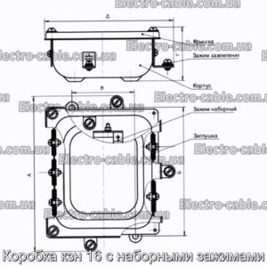 Коробка кзн 16 с наборными зажимами - фотография № 1.