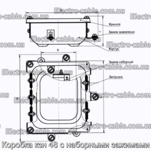 Коробка кзн 48 с наборными зажимами - фотография № 1.