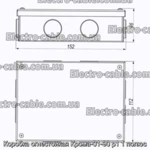 Коробка огнестойкая Крома-01-90 р1 1 полюс - фотография № 1.