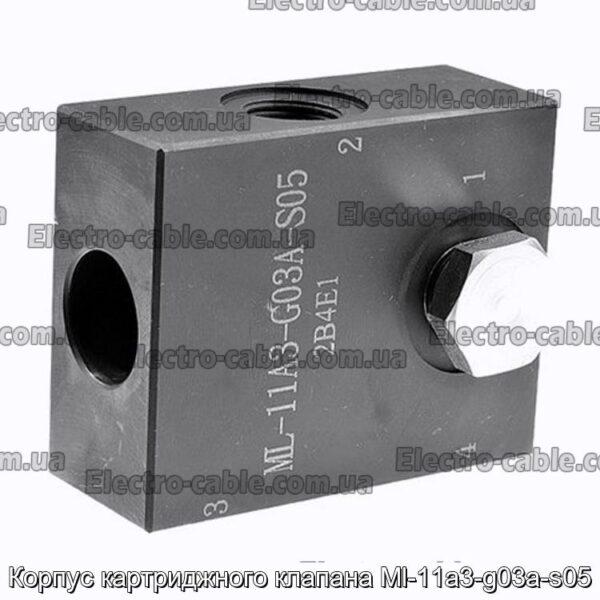 Корпус картриджного клапана Ml-11a3-g03a-s05 - фотография № 1.