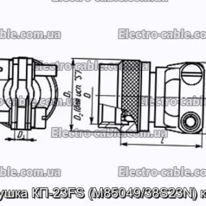 Заглушка КП-23FS (M85049/38S23N) кожух - фотография № 1.