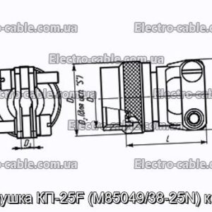 Заглушка КП-25F (M85049/38-25N) кожух - фотография № 1.