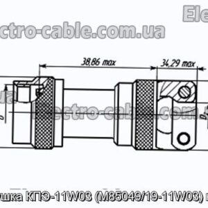 Заглушка КПЭ-11W03 (M85049/19-11W03) кожух - фотография № 1.