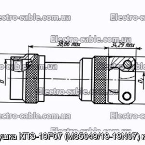 Заглушка КПЭ-19F07 (M85049/19-19N07) кожух - фотография № 1.