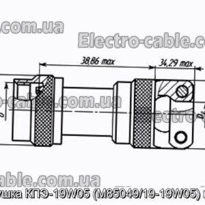 Заглушка КПЕ-19W05 (M85049/19-19W05) кожух - фотографія №1.